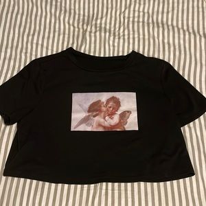 Size Small Cropped Tee SHEIN